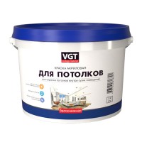 Краска для потолков "Белоснежная" 3 кг VGT / ВГТ ВД-АК-2180 